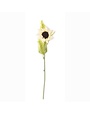 K & K Interiors 21 Inch Cream Real Touch Sunflower Stem