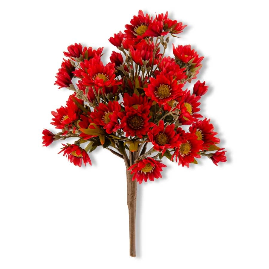 15 Inch Burgundy Mum Bush