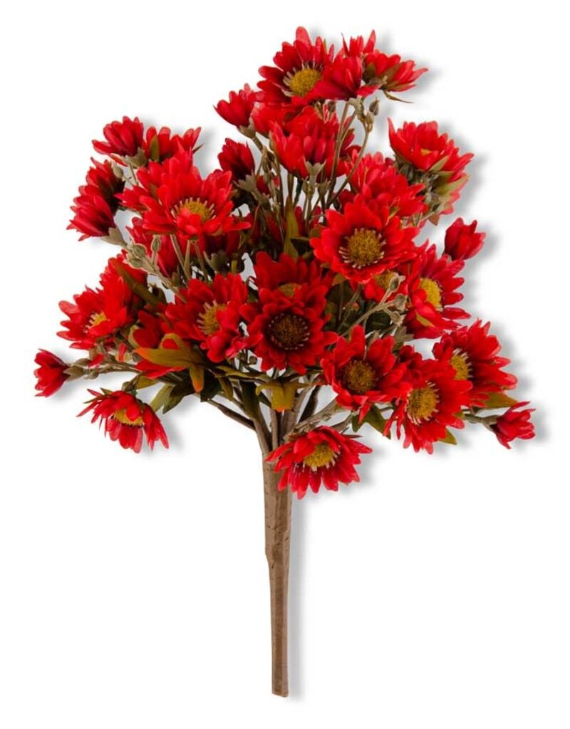 15 Inch Burgundy Mum Bush