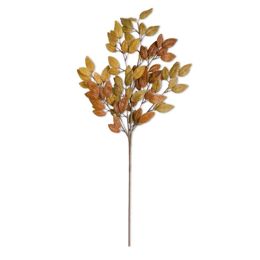 35" Fall Golden Tones Leaf Stem