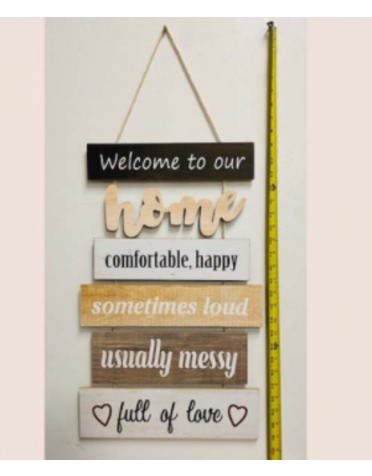 Welcome To Our Home Wood Wall Decor