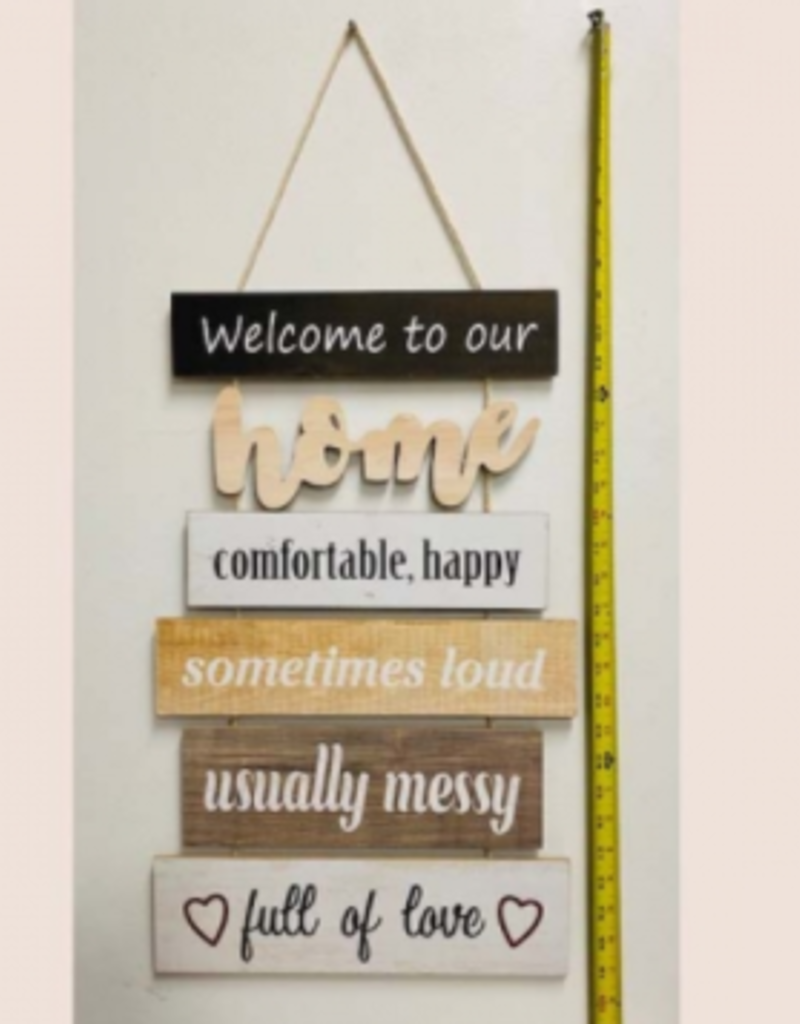 Welcome To Our Home Wood Wall Decor