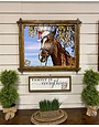 Santa Horse - Pinocho Framed Picture