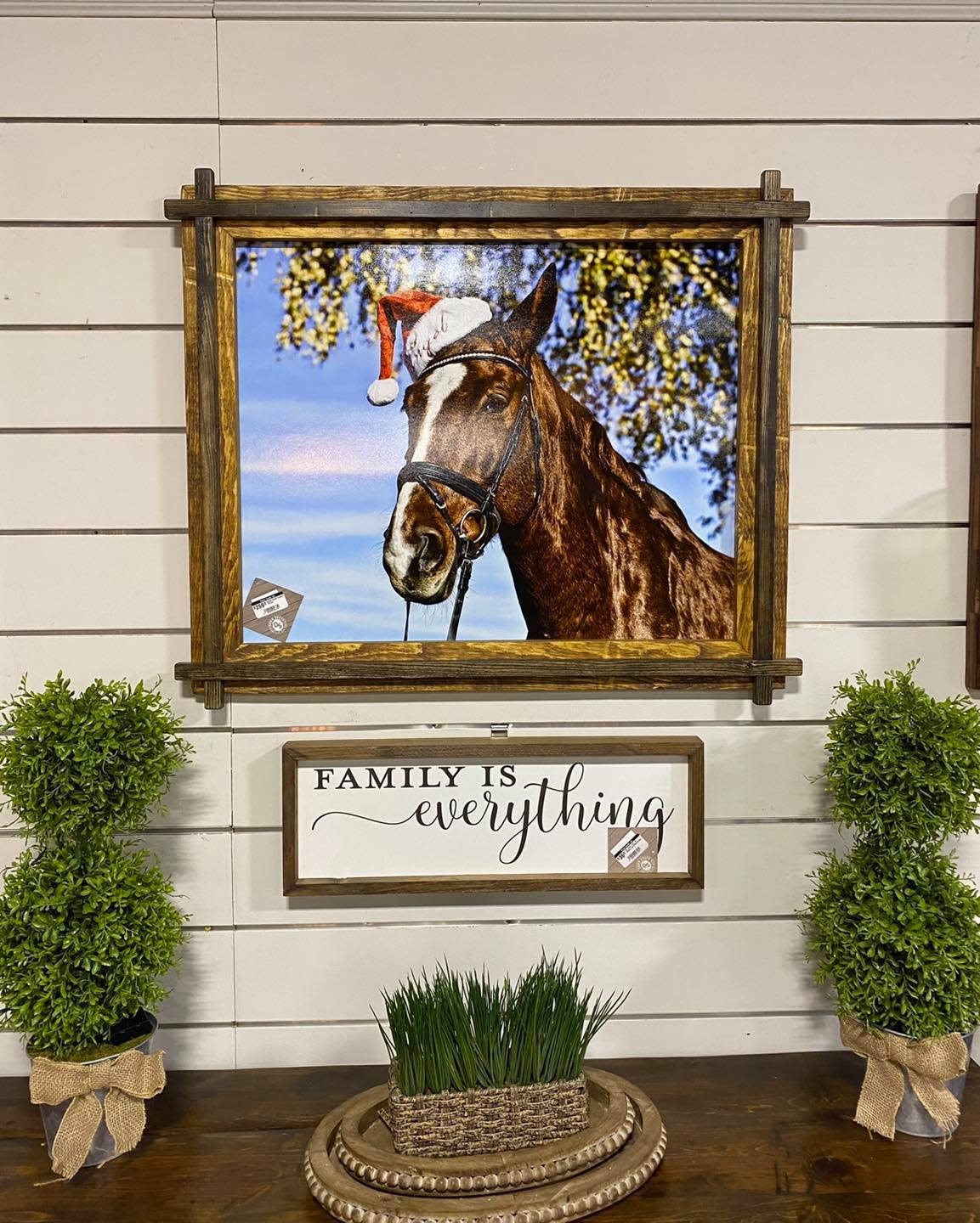 Santa Horse - Pinocho Framed Picture