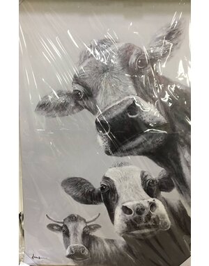 Three Calf Canvas 36 x 56