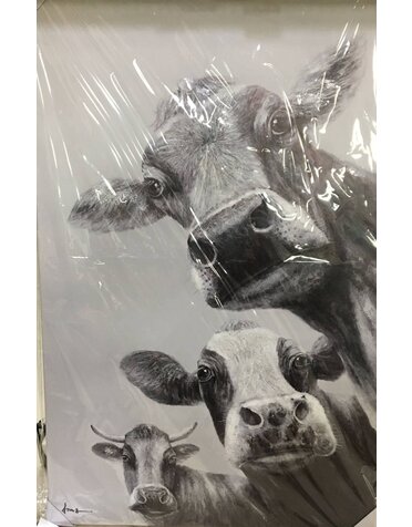 Three Calf Canvas 36 x 56