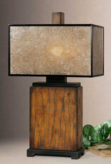 Uttermost Sitka One Light Table Lamp in Rustic Mahogany