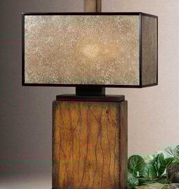 Uttermost Sitka One Light Table Lamp in Rustic Mahogany