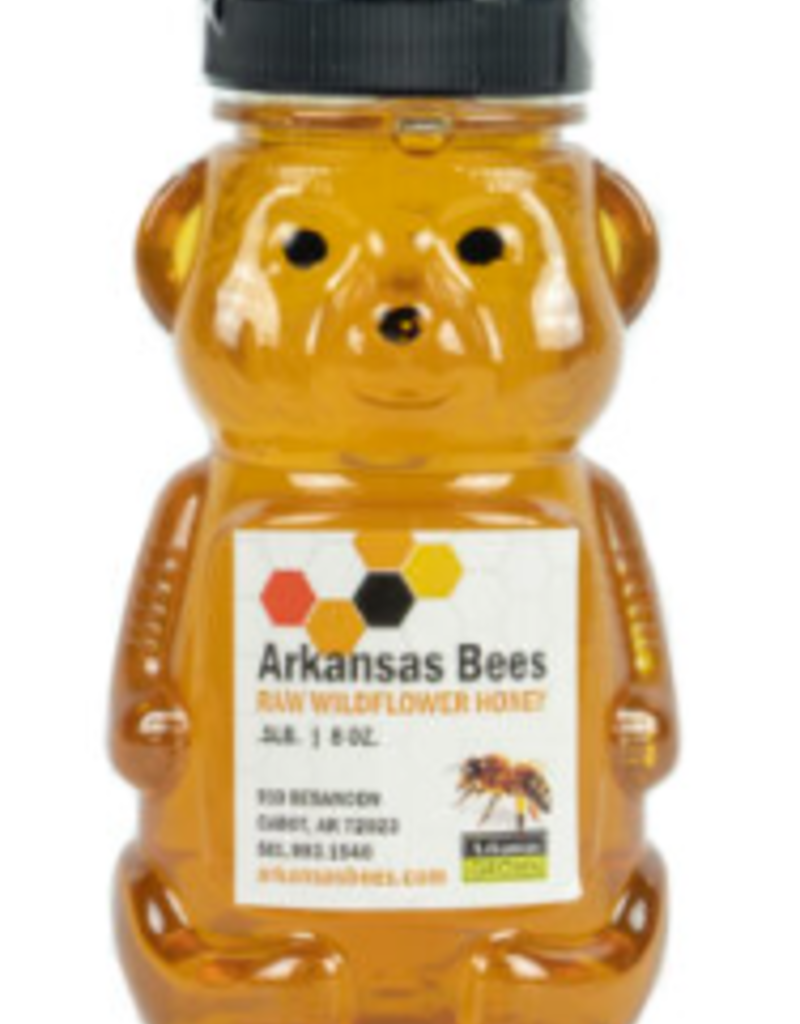 Arkansas Bees Honey 8 OZ Bear