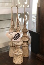 21" Gray Resin Tabletop Finials