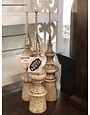 21" Gray Resin Tabletop Finials