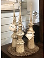 21" Gray Resin Tabletop Finials