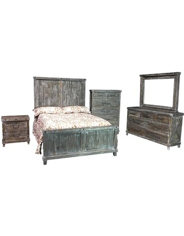 Industrial 3 Drawer Nightstand