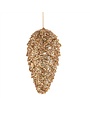 9" Gold Glitter Pinecone