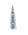 14 Inch Vintage Pewter Bottle Brush Tree With Silver Balls