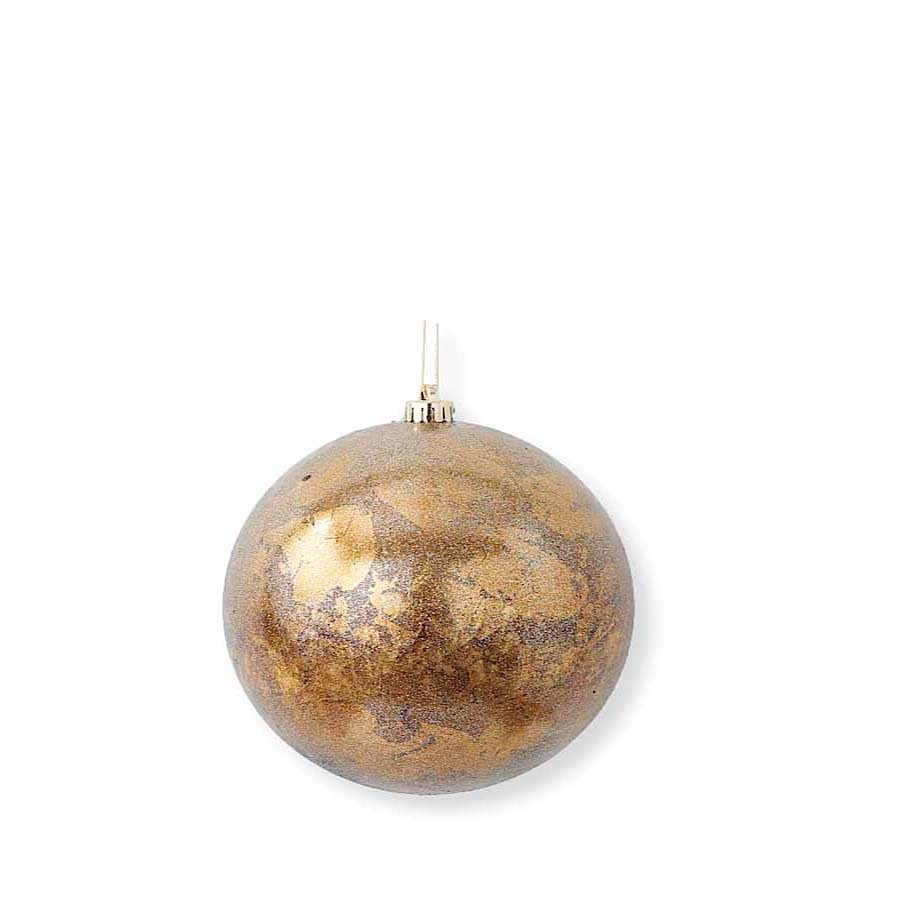 8 Inch Copper Gold Leaf Shatterproof Ornament