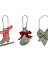 Galvanized Metal Christmas Ornament with Bow