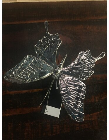 K & K Interiors Silver Butterfly-Lg