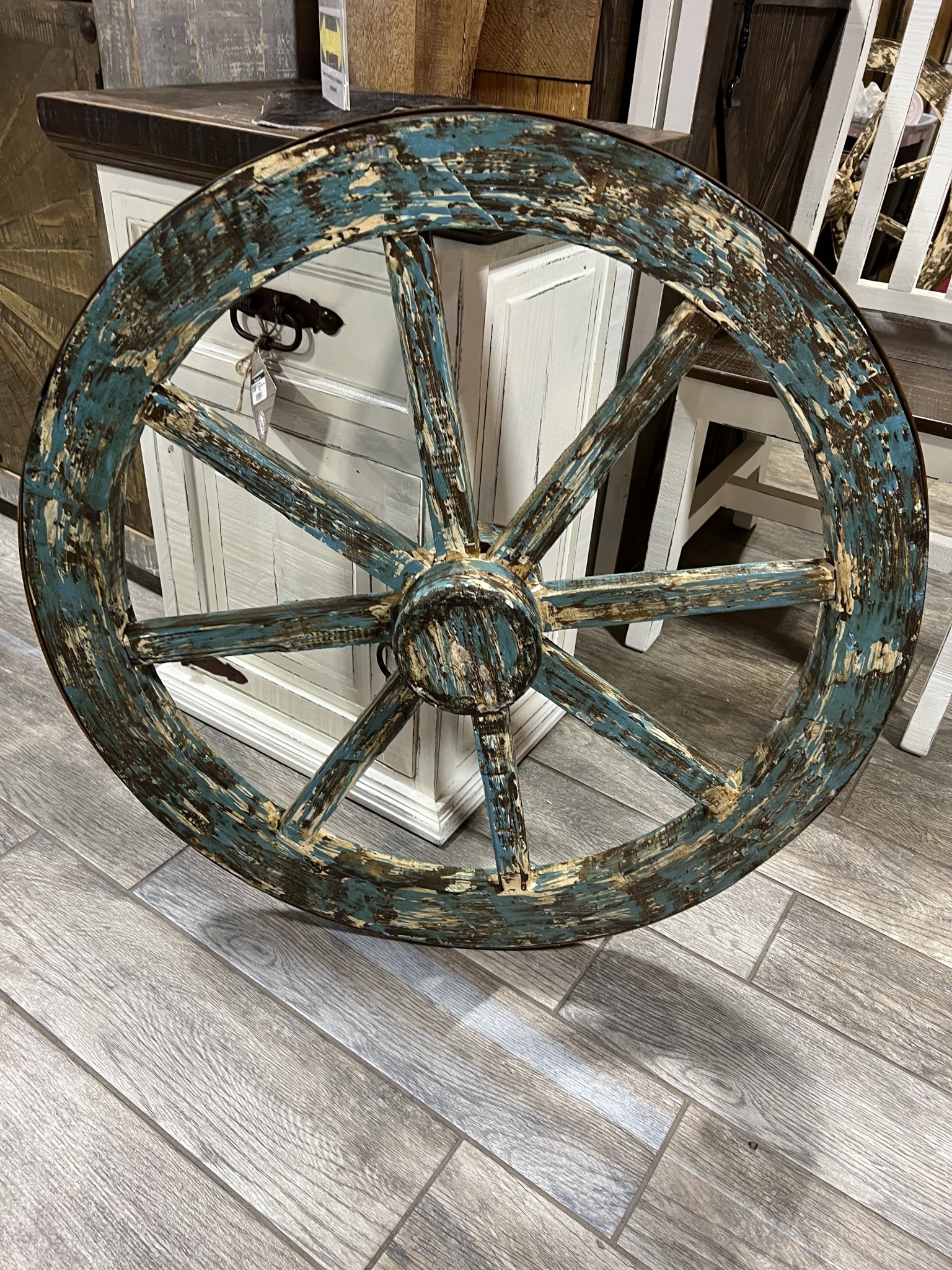 30" Wagon Wheel - Turquoise