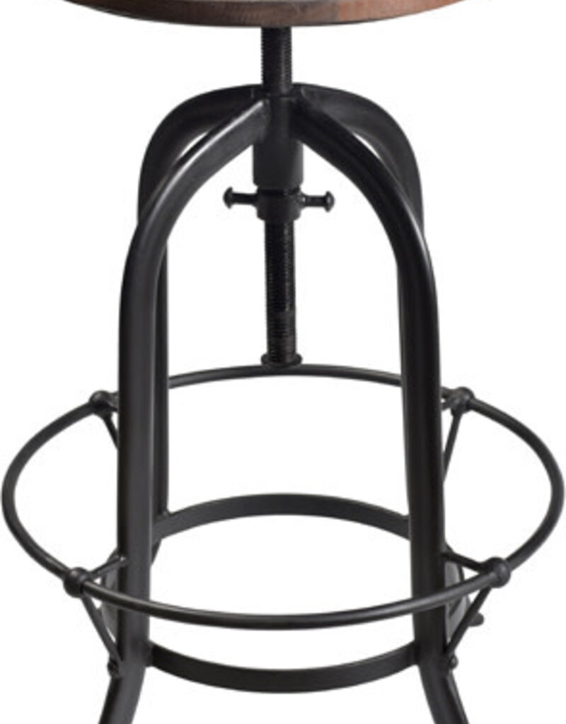 Industrial Swivel Adjustable Bar Stool