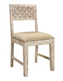 Cooper Carved Dining Chair - White Wash