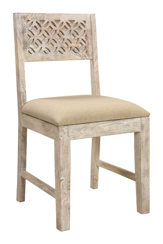 Cooper Carved Dining Chair - White Wash