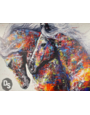 Colorful Horse Pair