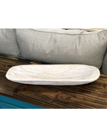 Wooden Bowl - White