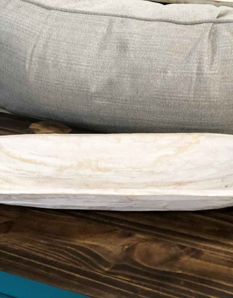 Wooden Bowl - White