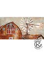 Windmill with Barn Canvas 28 X 56