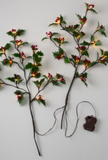 Indoor/Outdoor Holly and Berry Lighted Branches