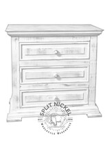 Chalet Nightstand - Nero White