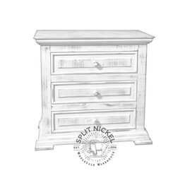 Chalet Nightstand - Nero White