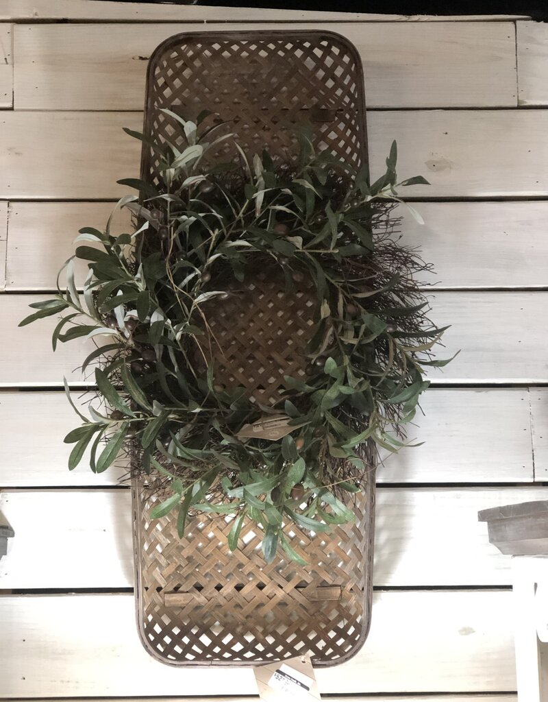 Rectangular Bamboo Basket Weave Trays Medium