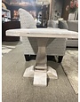 Brisbane Pedestal End Table - Soft White