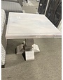 Brisbane Pedestal End Table - Soft White