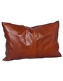 Buckskin Leather Lumbar Pillow 24" x 16"