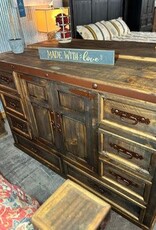 Mansion 8 Drawer/2 Door Dresser - Distressed