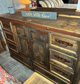 Mansion 8 Drawer/2 Door Dresser - Distressed