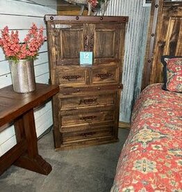 Mansion 2 Door/5 Drawer Chest - Black (hardware missing)