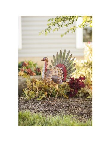 Metal Tom the Turkey Statue
