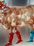 Cow with Rainboots on Chrome