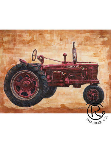 Red Tractor Farm Canvas