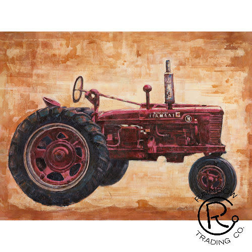 Red Tractor Farm Canvas