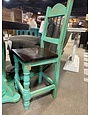 Old World Counter Height (24") Bar stool w/Metal  - Unfinished