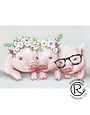 Three Silly Pigs Canvas