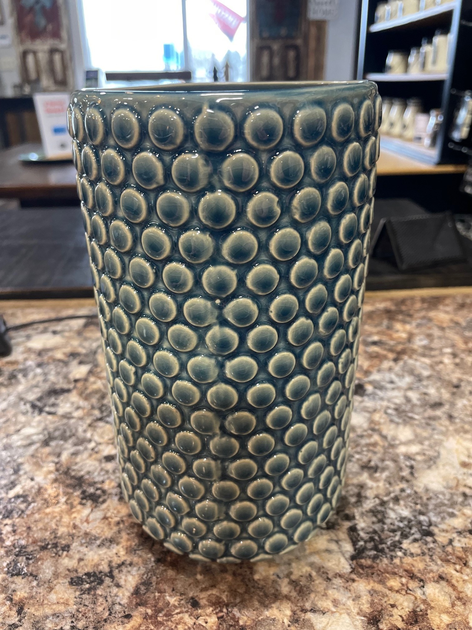 Turquoise Bubble Vase