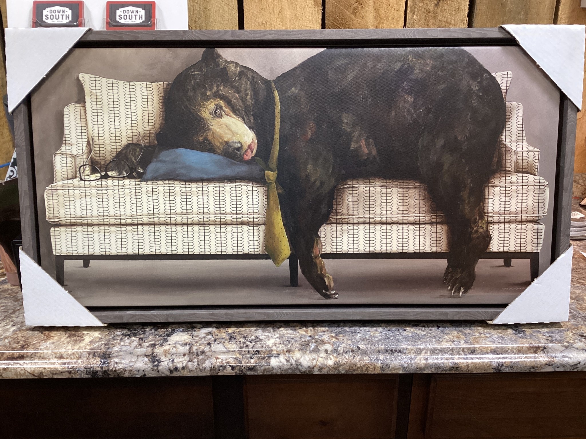 Bearing the Grind 18"x34" Wrapped Framed Canvas