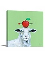 Playful Nature Canvas - Llama  15x15