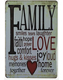 Family Smiles Metal Sign